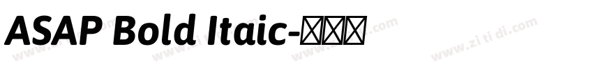 ASAP Bold Itaic字体转换
